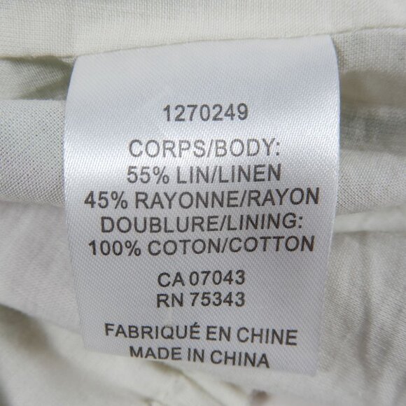 Caroline Constas Twist Front Crop Top & Midi Skirt SET L Linen Blend Floral NEW - Picture 13 of 14